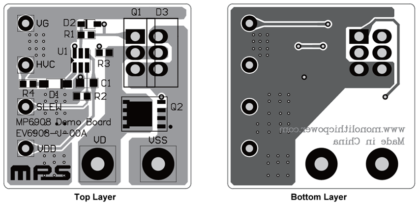 Location Circuit - Monolithic Power Systems (MPS) EV6908-J-00A Evaluation Board